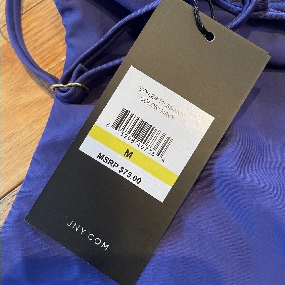 Jones New York Women's Size Medium One-Piece Swimsuit Navy Blue New With Tags - Picture 10 of 15